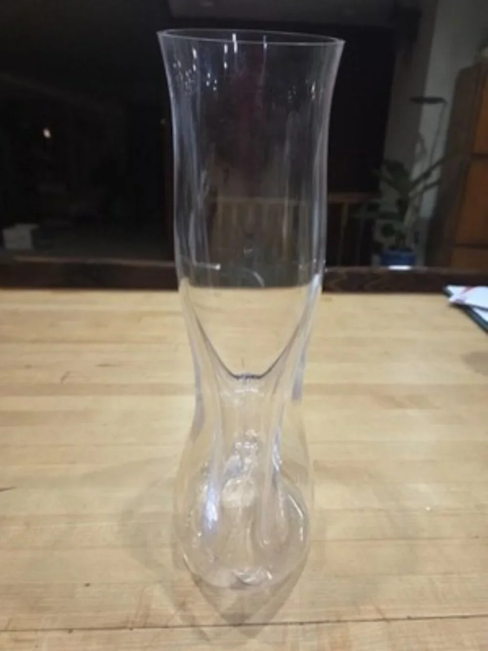 Lenox Tuscany Classics Pierced Crystal Pitcher Clear Donut Hole Decanter 12